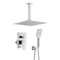 Kibi Cube Pressure Balanced Ceiling Mounted 2-Function Shower System with Rough In Valve - Chrome KSF412CH - alternate 1